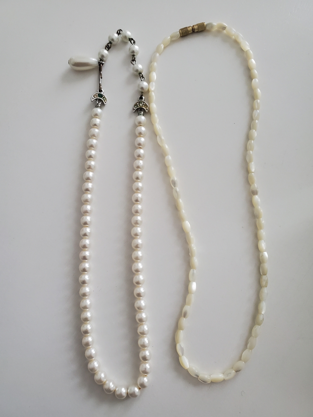 Pearl Bead Necklaces Set in White - Classic Women’s Jewelry